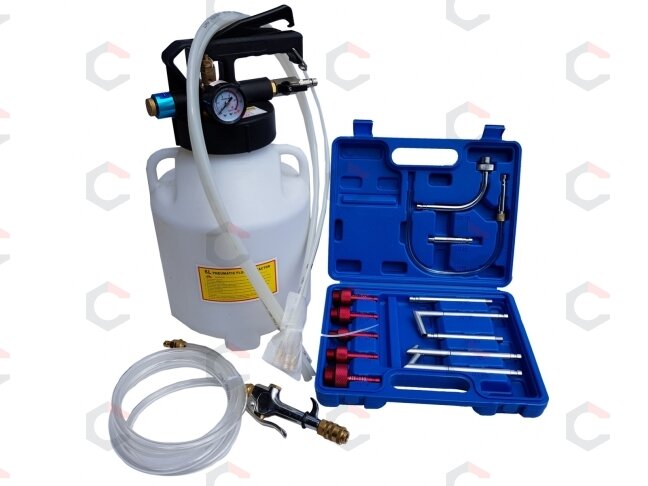Pneumatinis tepalo užpylimo ir išsiurbimo įrenginys su ATF adapteriais | 6 L | 15 vnt. (FD6L) 1 Pneumatinis tepalo užpylimo ir išsiurbimo įrenginys su ATF adapteriais | 6 L | 15 vnt. (FD6L) 1