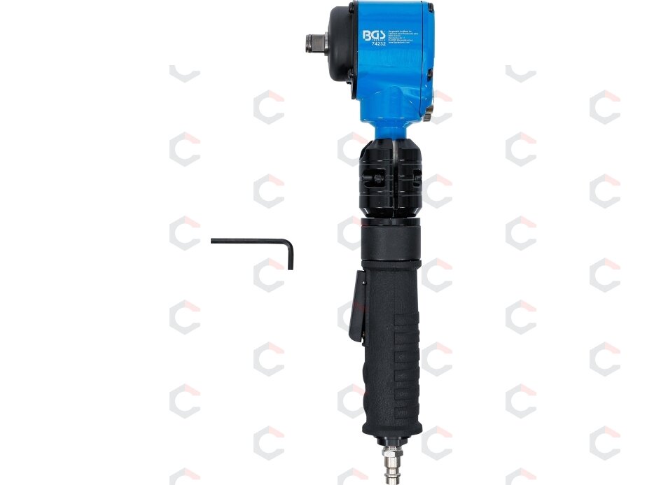 Pneumatinis smūginis veržliasukis | kampinis | 12,5 mm (1/2") | 650 Nm (74232) 6 Pneumatinis smūginis veržliasukis | kampinis | 12,5 mm (1/2") | 650 Nm (74232) 6