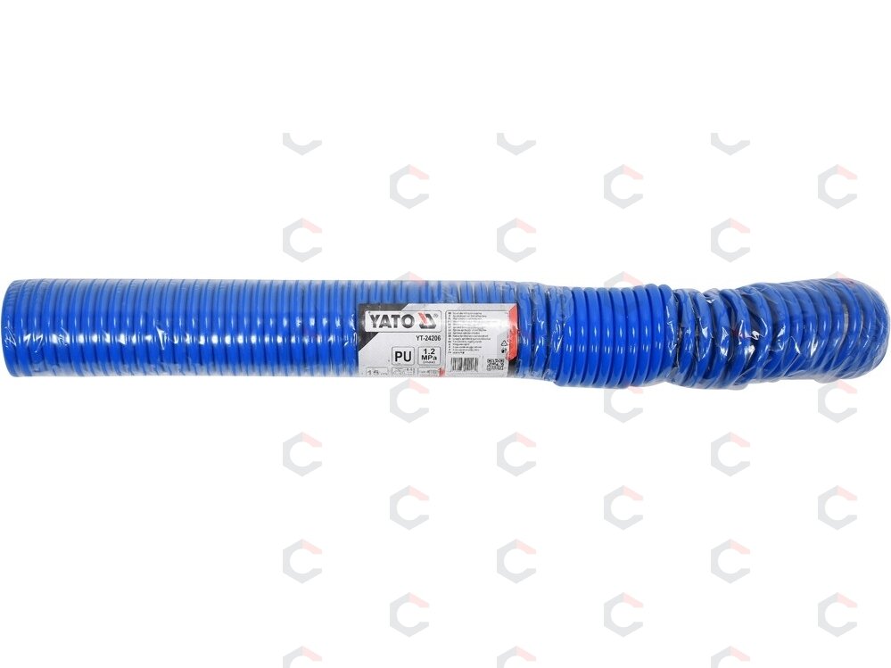 Pneumatinė žarna su antgaliais | 6.5 x 10 mm | 15 m | PU (YT-24206) 1 Pneumatinė žarna su antgaliais | 6.5 x 10 mm | 15 m | PU (YT-24206) 1