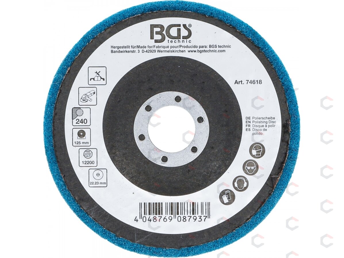 Poliravimo diskas | Aliuminio oksidas | Ø 125 mm | Grūdelių dydis 240 (74618) 2 Poliravimo diskas | Aliuminio oksidas | Ø 125 mm | Grūdelių dydis 240 (74618) 2