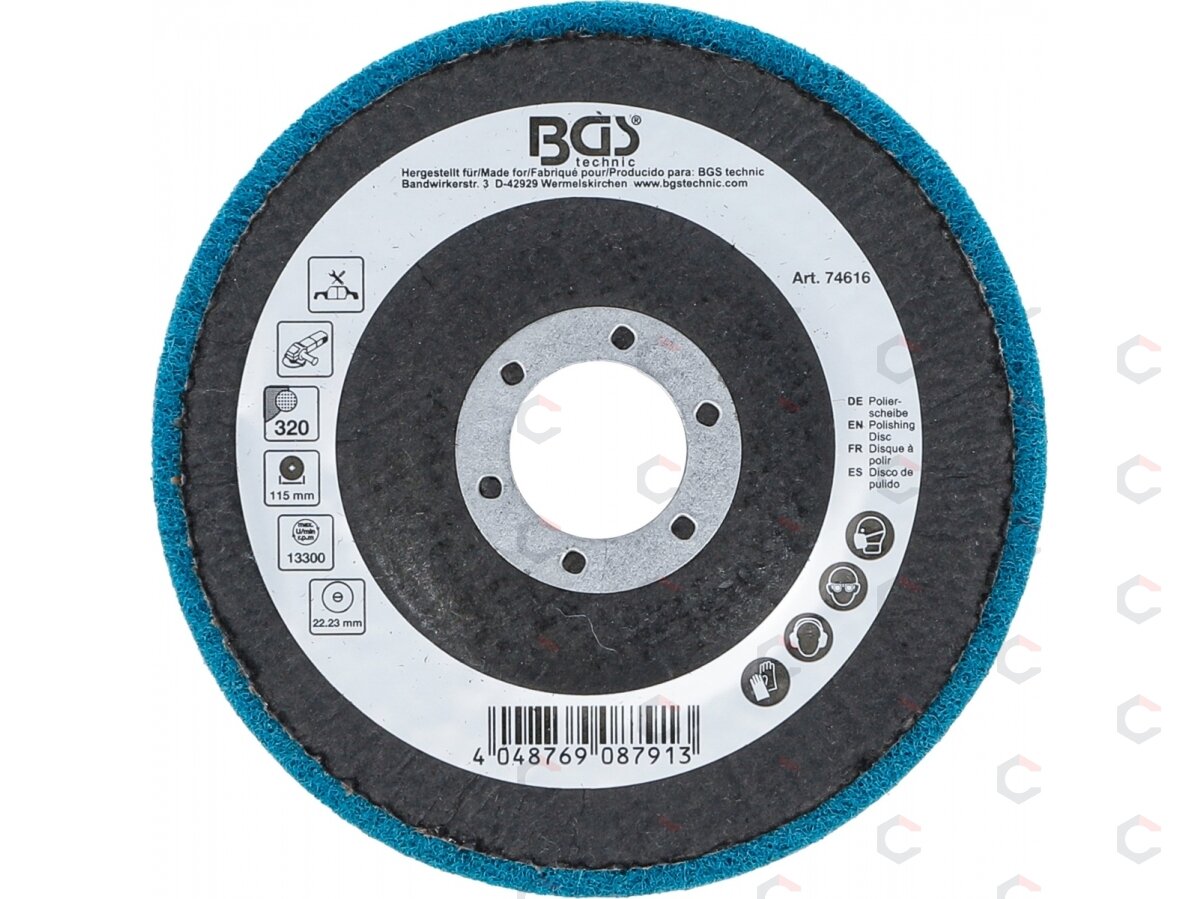 Poliravimo diskas | Aliuminio oksidas | Ø 115 mm | Grūdelių dydis 320 (74616) 2 Poliravimo diskas | Aliuminio oksidas | Ø 115 mm | Grūdelių dydis 320 (74616) 2