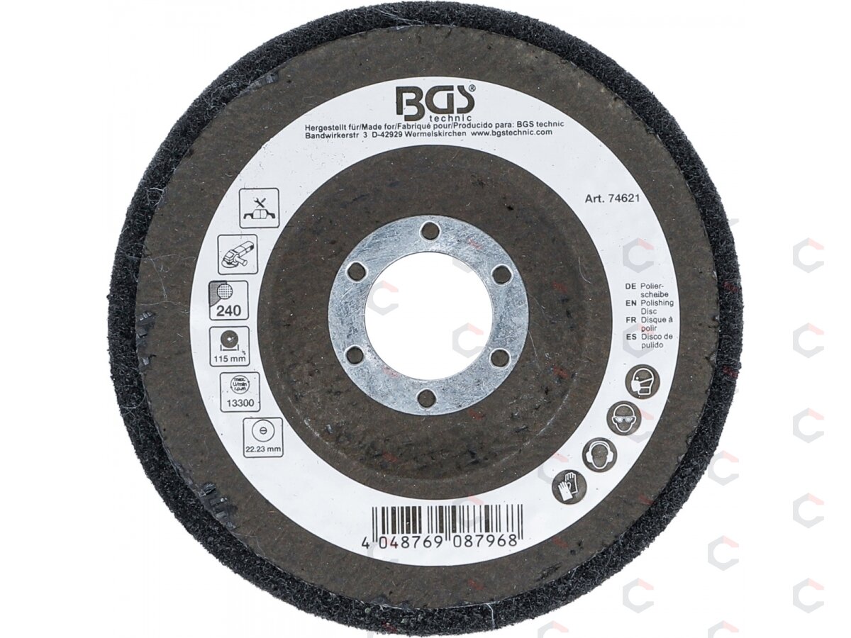 Poliravimo diskas | Silikono karbidas | Ø 115 mm | Grūdelių dydis 240 (74621) 2