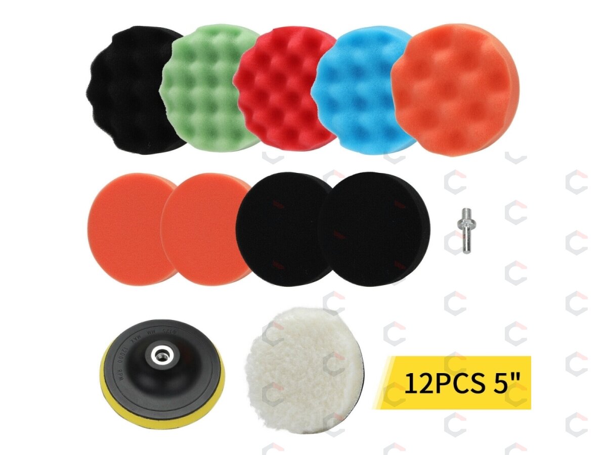 Poliravimo padų rinkinys | Ø 125 mm | 12 vnt. (BK1004) 3 Poliravimo padų rinkinys | Ø 125 mm | 12 vnt. (BK1004) 3