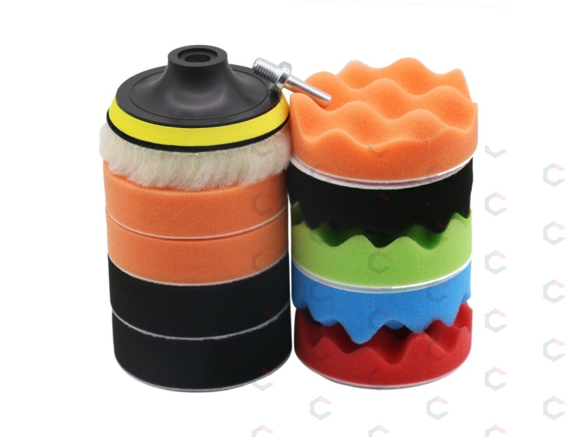 Poliravimo padų rinkinys | Ø 125 mm | 12 vnt. (BK1004) Poliravimo padų rinkinys | Ø 125 mm | 12 vnt. (BK1004)