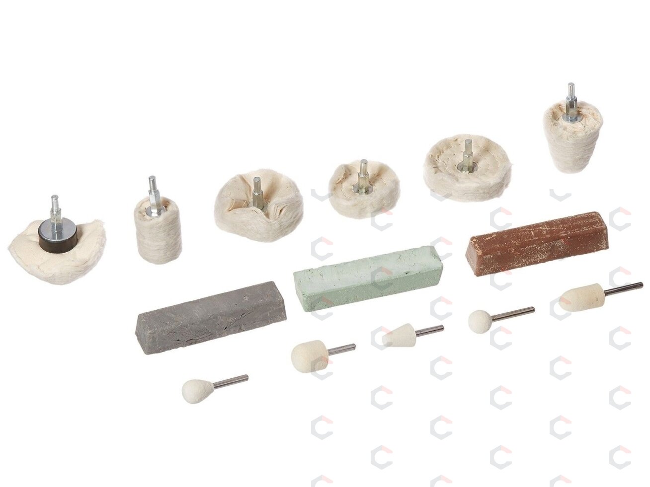 Poliravimo antgalių rinkinys | su pasta | 14 vnt. (AP14S) 4 Poliravimo antgalių rinkinys | su pasta | 14 vnt. (AP14S) 4