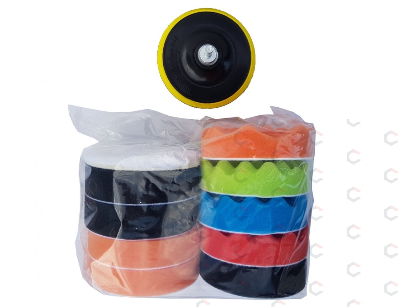 Poliravimo padų rinkinys | Ø 115 mm | 12 vnt. (BW1012) 3 Poliravimo padų rinkinys | Ø 115 mm | 12 vnt. (BW1012) 3