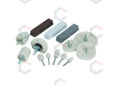 Poliravimo antgalių rinkinys | su pasta | 14 vnt. (AP14S) Poliravimo antgalių rinkinys | su pasta | 14 vnt. (AP14S)