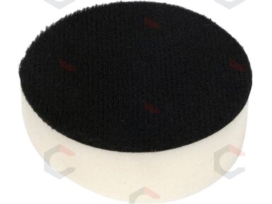 Poliravimo kempinė su velcro | 80X25 mm | balta (YT-47922)