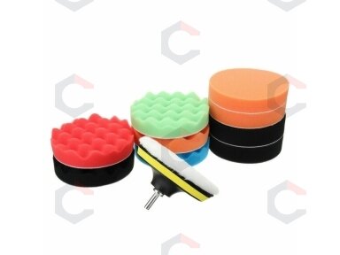 Poliravimo padų rinkinys | Ø 125 mm | 12 vnt. (BK1004) Poliravimo padų rinkinys | Ø 125 mm | 12 vnt. (BK1004)