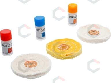 Poliravimo rinkinys minkštiems metalams | 7 vnt. (3990) Poliravimo rinkinys minkštiems metalams | 7 vnt. (3990)