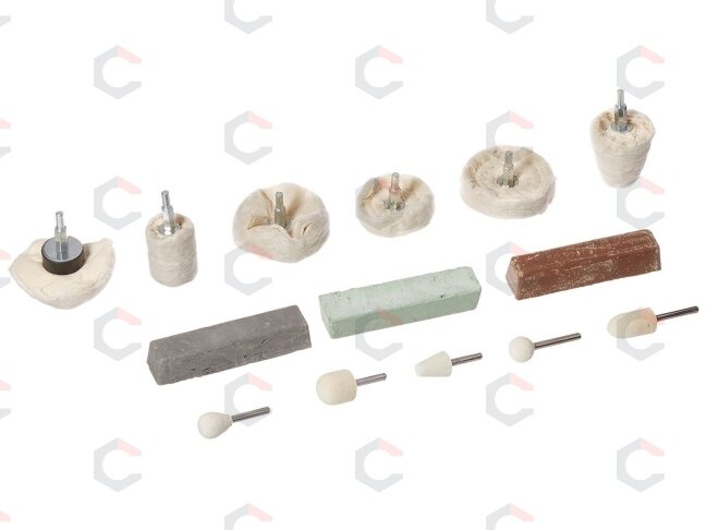 Poliravimo antgalių rinkinys | su pasta | 14 vnt. (AP14S) 4 Poliravimo antgalių rinkinys | su pasta | 14 vnt. (AP14S) 4