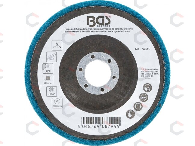 Poliravimo diskas | Aliuminio oksidas | Ø 125 mm | Grūdelių dydis 320 (74619) 2 Poliravimo diskas | Aliuminio oksidas | Ø 125 mm | Grūdelių dydis 320 (74619) 2