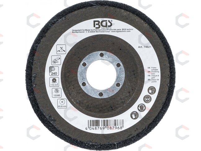 Poliravimo diskas | Silikono karbidas | Ø 115 mm | Grūdelių dydis 240 (74621) 2