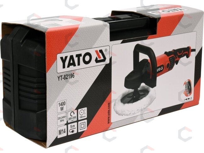 Poliravimo mašinėlė | 600-3500 RPM | 1400W | 180 mm (YT-82196) 2 Poliravimo mašinėlė | 600-3500 RPM | 1400W | 180 mm (YT-82196) 2