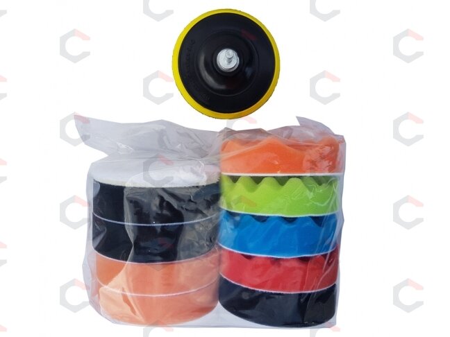 Poliravimo padų rinkinys | Ø 115 mm | 12 vnt. (BW1012) 3 Poliravimo padų rinkinys | Ø 115 mm | 12 vnt. (BW1012) 3