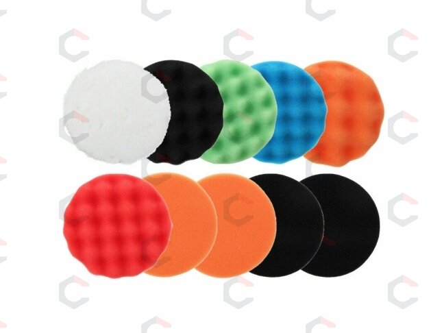 Poliravimo padų rinkinys | Ø 150 mm | 12 vnt. (BK1005) 2 Poliravimo padų rinkinys | Ø 150 mm | 12 vnt. (BK1005) 2