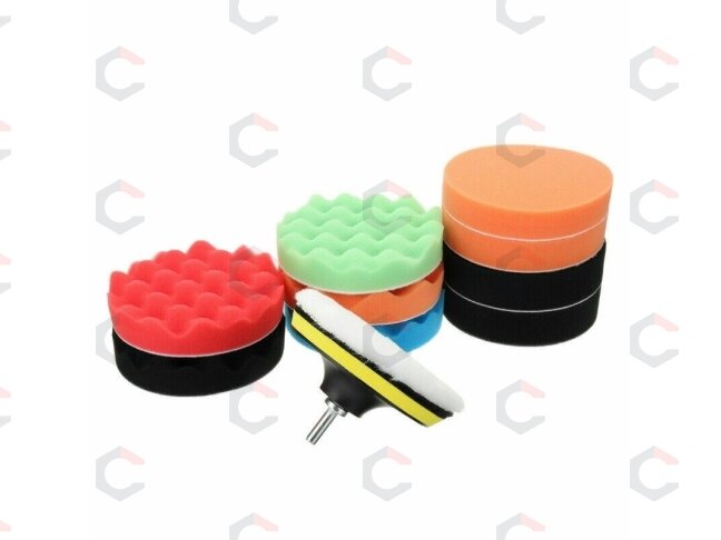 Poliravimo padų rinkinys | Ø 180 mm | 12 vnt. (BK1006) 9 Poliravimo padų rinkinys | Ø 180 mm | 12 vnt. (BK1006) 9