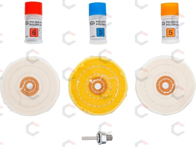 Poliravimo rinkinys minkštiems metalams | 7 vnt. (3990) 1 Poliravimo rinkinys minkštiems metalams | 7 vnt. (3990) 1