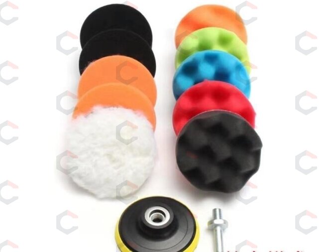 Poliravimo padų rinkinys | Ø 115 mm | 12 vnt. (BW1012) 4 Poliravimo padų rinkinys | Ø 115 mm | 12 vnt. (BW1012) 4