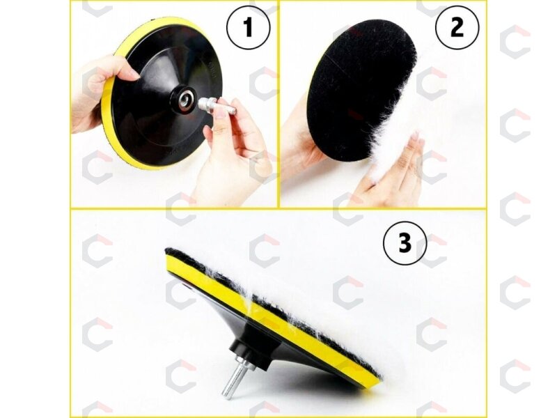 Poliravimo padų rinkinys | Ø 180 mm | 12 vnt. (BK1006) 5 Poliravimo padų rinkinys | Ø 180 mm | 12 vnt. (BK1006) 5