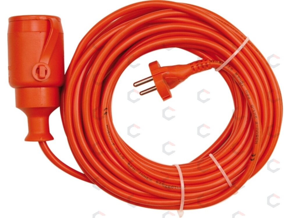 Prailginimo kabelis su lizdu 2x1 mm² 40m (82677) 2