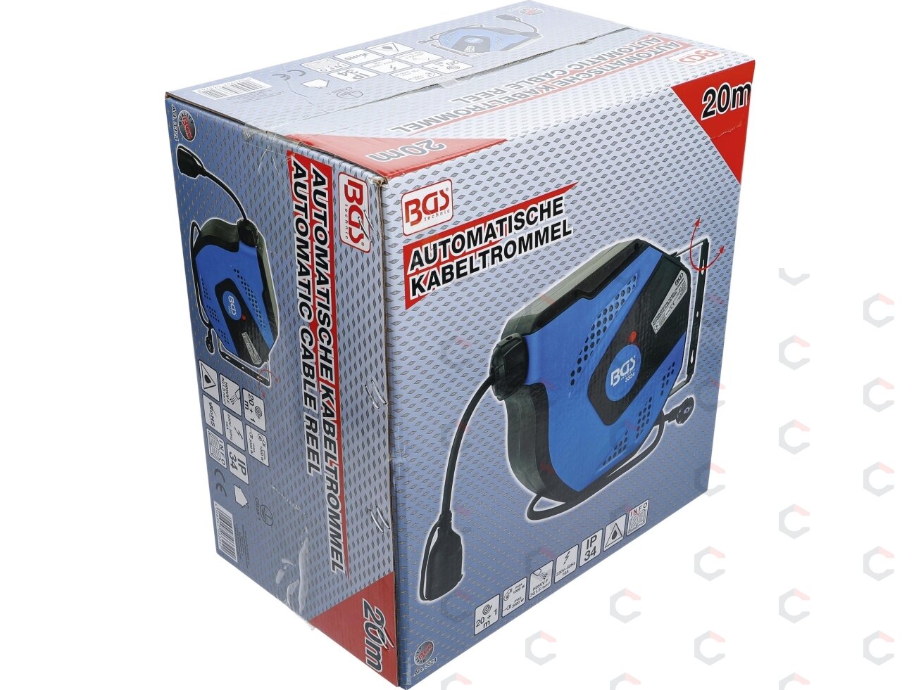 Automatinė kabelio ritė | 25 m | 3 × 1,5 mm² | 3000 W (3325) 1