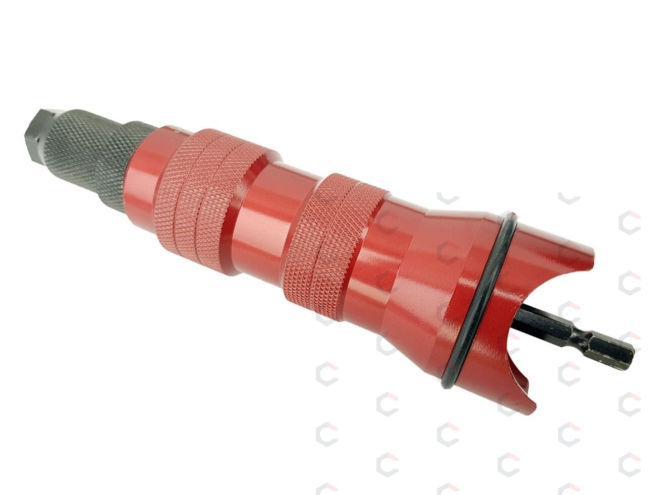 Priedo į grąžtą - kniediklio ir adapterių rinkinys | M3, M4, M5, M6, 8-32, 10-32, 10-24 ir 1/4-20 (RGA09) 3 Priedo į grąžtą - kniediklio ir adapterių rinkinys | M3, M4, M5, M6, 8-32, 10-32, 10-24 ir 1/4-20 (RGA09) 3