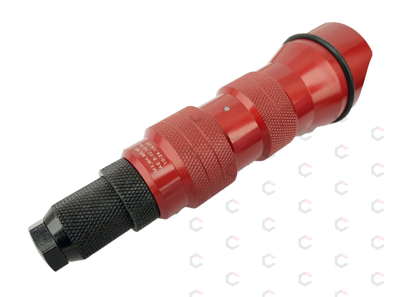 Priedo į grąžtą - kniediklio ir adapterių rinkinys | M3, M4, M5, M6, 8-32, 10-32, 10-24 ir 1/4-20 (RGA09) 4 Priedo į grąžtą - kniediklio ir adapterių rinkinys | M3, M4, M5, M6, 8-32, 10-32, 10-24 ir 1/4-20 (RGA09) 4