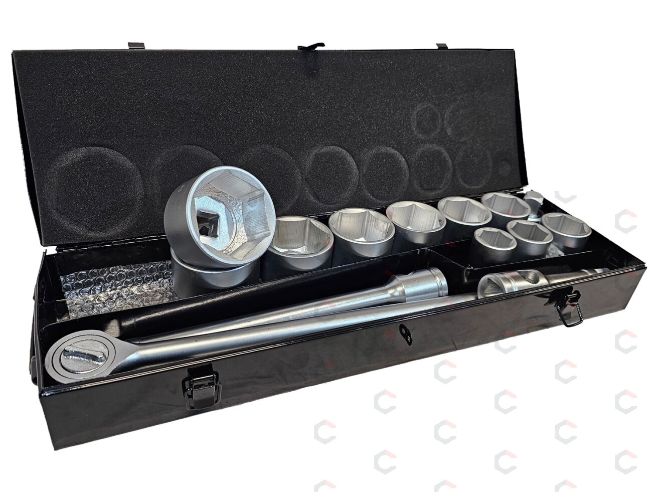 Profesionalus galvučių ir rakto komplektas 6-kampis | 25 mm (1") | 36–80 mm | 15 vnt. (SS1501) 2 Profesionalus galvučių ir rakto komplektas 6-kampis | 25 mm (1") | 36–80 mm | 15 vnt. (SS1501) 2