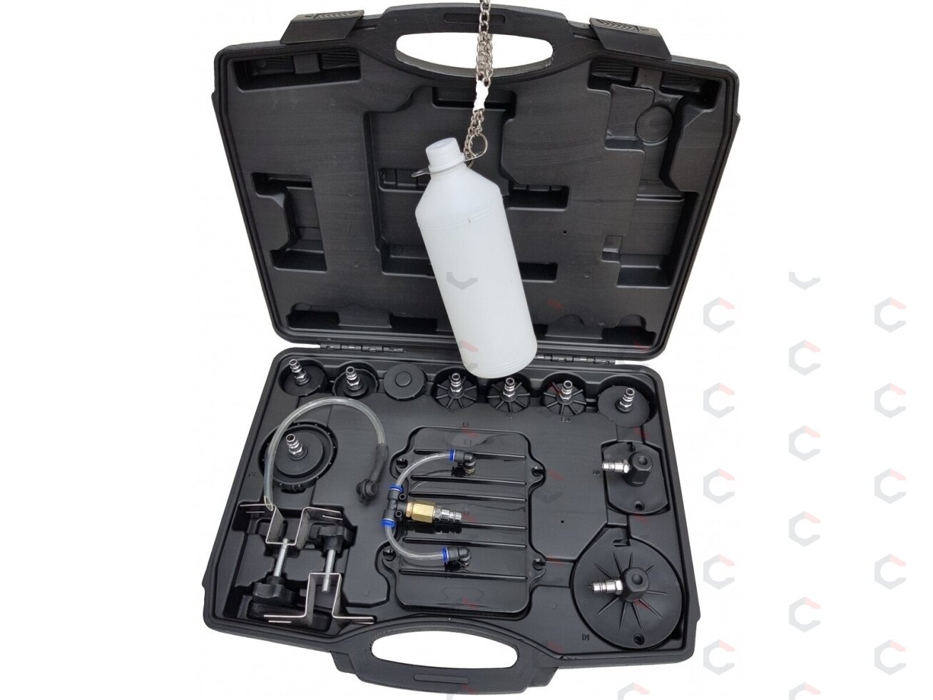 Profesionalus stabdžių sistemos nuorinimo prietaisas su adapteriais (SK2396) 5