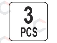 Priedai daugiafunkciniam įrankiui | HCS 3 vnt. (YT-34685) 2 Priedai daugiafunkciniam įrankiui | HCS 3 vnt. (YT-34685) 2