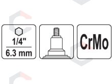 Priedas į grąžtą / srieginis kniediklis | M3, M4, M5, M6, M8, M10 (YT-36191) 5