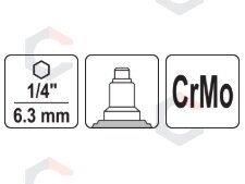Priedas į grąžtą / kniediklis | 2.4, 3.2, 4, 4.8, 6, 6.4 mm (YT-36190) 5