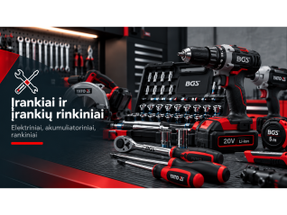 Elektriniai, rankiniai įrankiai ir rinkiniai Elektriniai, rankiniai įrankiai ir rinkiniai