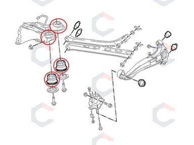 Presavimo rinkinys nepriklausomos pakabos traukėms | Opel Vectra (8875) Presavimo rinkinys nepriklausomos pakabos traukėms | Opel Vectra (8875)