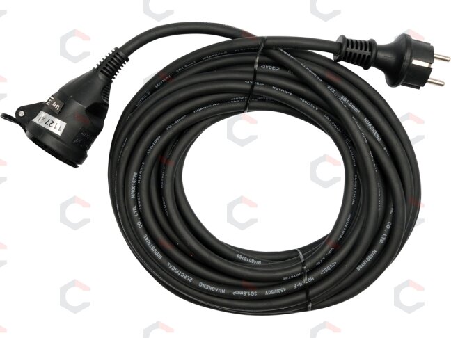 Prailginimo kabelis guminis IP44, 3x1,5mm2 10m (YT-8112) 3