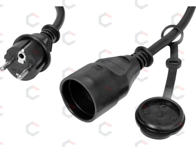 Prailginimo kabelis guminis IP44, 3x1,5mm2 5m (YT-8111) 2