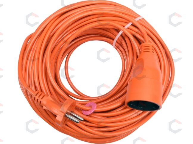 Prailginimo kabelis su lizdu 2x1 mm² 40m (82677) 1