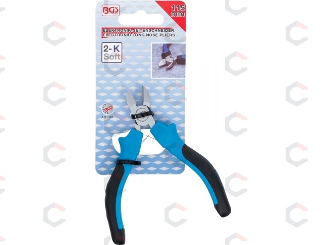 Precizinės šoninio kirpimo replės – 115 mm, nikeliuotos – lengvos (381) 3 Precizinės šoninio kirpimo replės – 115 mm, nikeliuotos – lengvos (381) 3