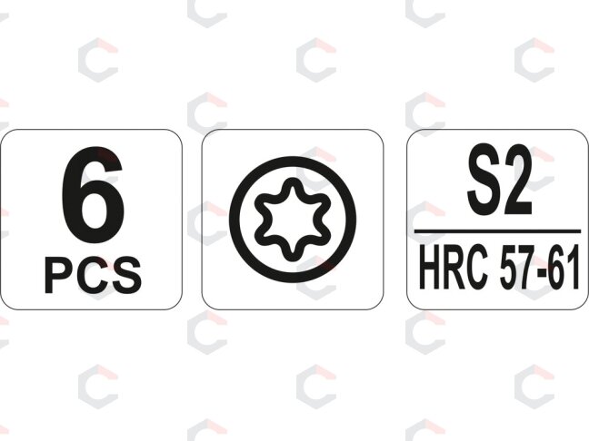 Precizinių atsuktuvų rinkinys Torx | 6 vnt (YT-25862) 2 Precizinių atsuktuvų rinkinys Torx | 6 vnt (YT-25862) 2