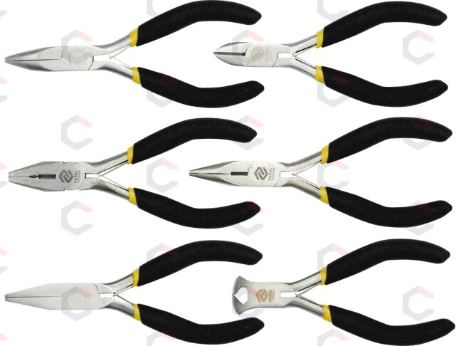 Precizinių replyčių komplektas 6 vnt., 125 mm (42309) Precizinių replyčių komplektas 6 vnt., 125 mm (42309)