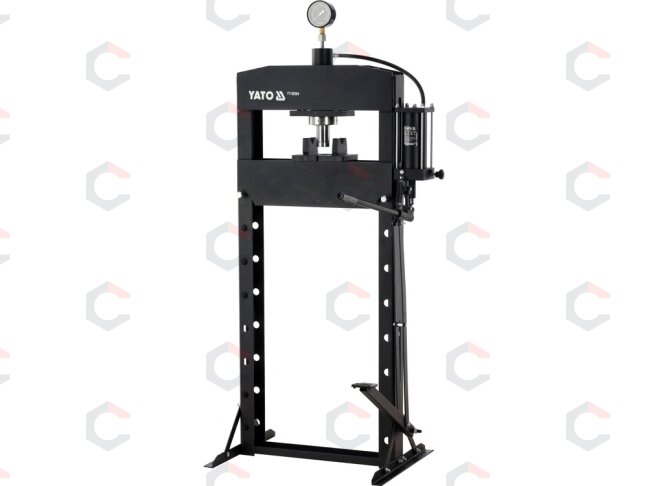 Presas hidraulinis | 20 tonų | kojinis valdymas | 0–925 mm eiga (YT-55584) Presas hidraulinis | 20 tonų | kojinis valdymas | 0–925 mm eiga (YT-55584)