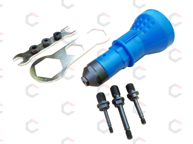 Priedas į grąžtą / srieginis kniediklis | M3 / M4 / M5 / M6 (RGA07) 1 Priedas į grąžtą / srieginis kniediklis | M3 / M4 / M5 / M6 (RGA07) 1