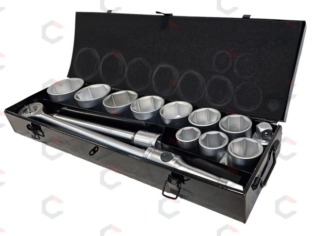 Profesionalus galvučių ir rakto komplektas 6-kampis | 25 mm (1") | 36–80 mm | 15 vnt. (SS1501) 1