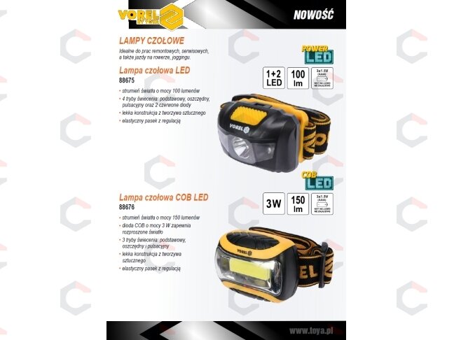 Prožektorius dedamas ant galvos | COB LED 3W (88676) 4