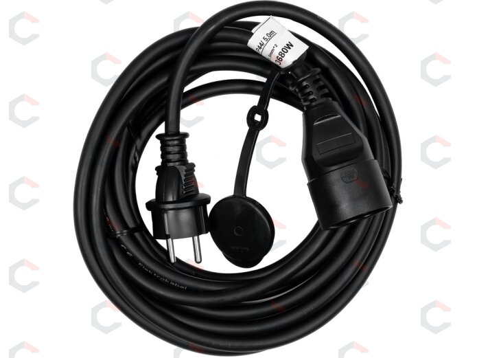 Prailginimo kabelis guminis IP44, 3x1,5mm2 5m (YT-8111) 1