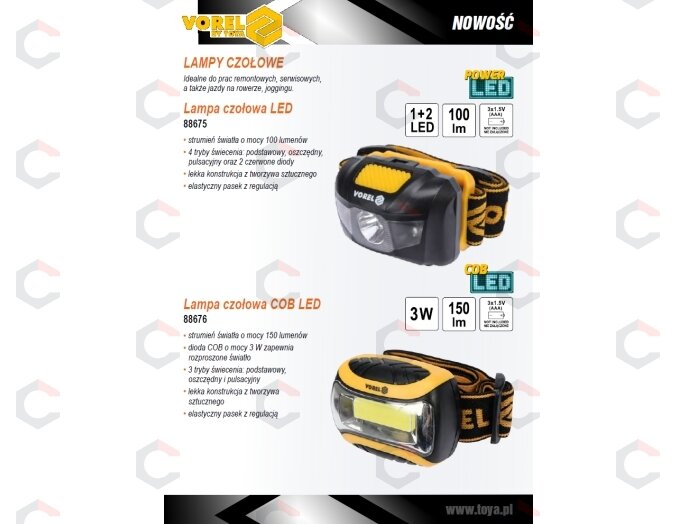 Prožektorius dedamas ant galvos | COB LED 3W (88676) 4