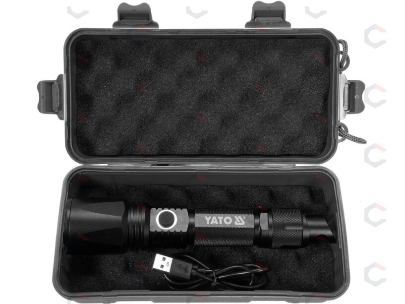 Prožektorius 10W 900LM IP64, LI-ION 3,7V 2200MAH 200M, POWERBANK, ZOOM | Akumuliatorinis (YT-08559)