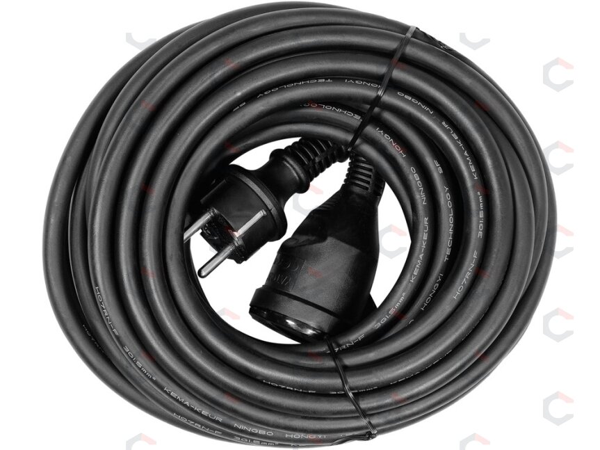 Prailginimo kabelis guminis IP44, 3x1,5mm2 10m (YT-8112) 1