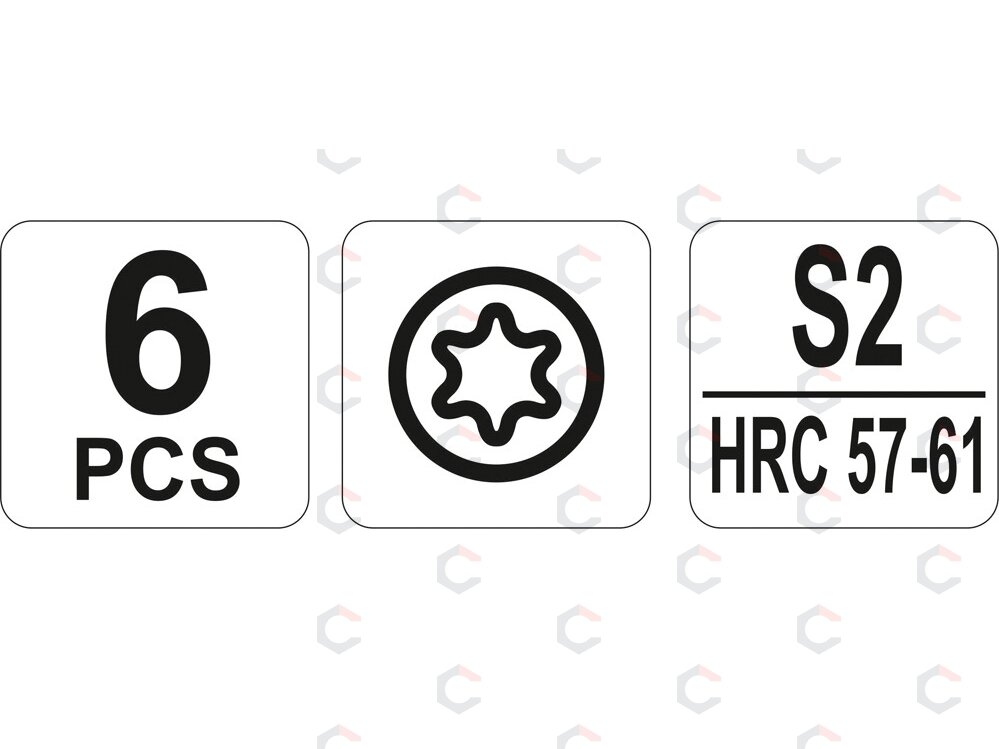 Precizinių atsuktuvų rinkinys Torx | 6 vnt (YT-25862) 2 Precizinių atsuktuvų rinkinys Torx | 6 vnt (YT-25862) 2